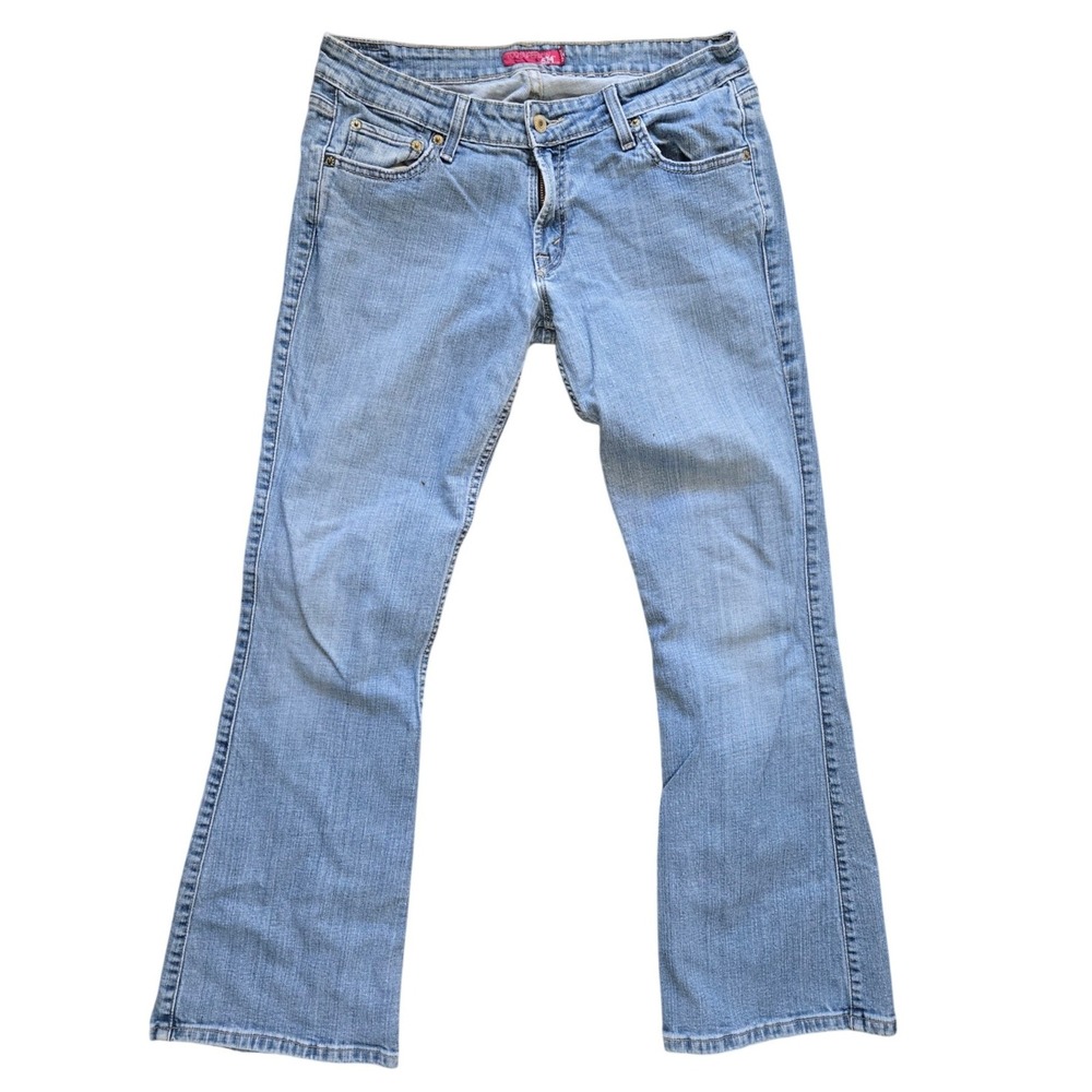 Levi's Too Superlow 524 Jeans Women's 24 Low Rise Bootcut Y2K Light Wash